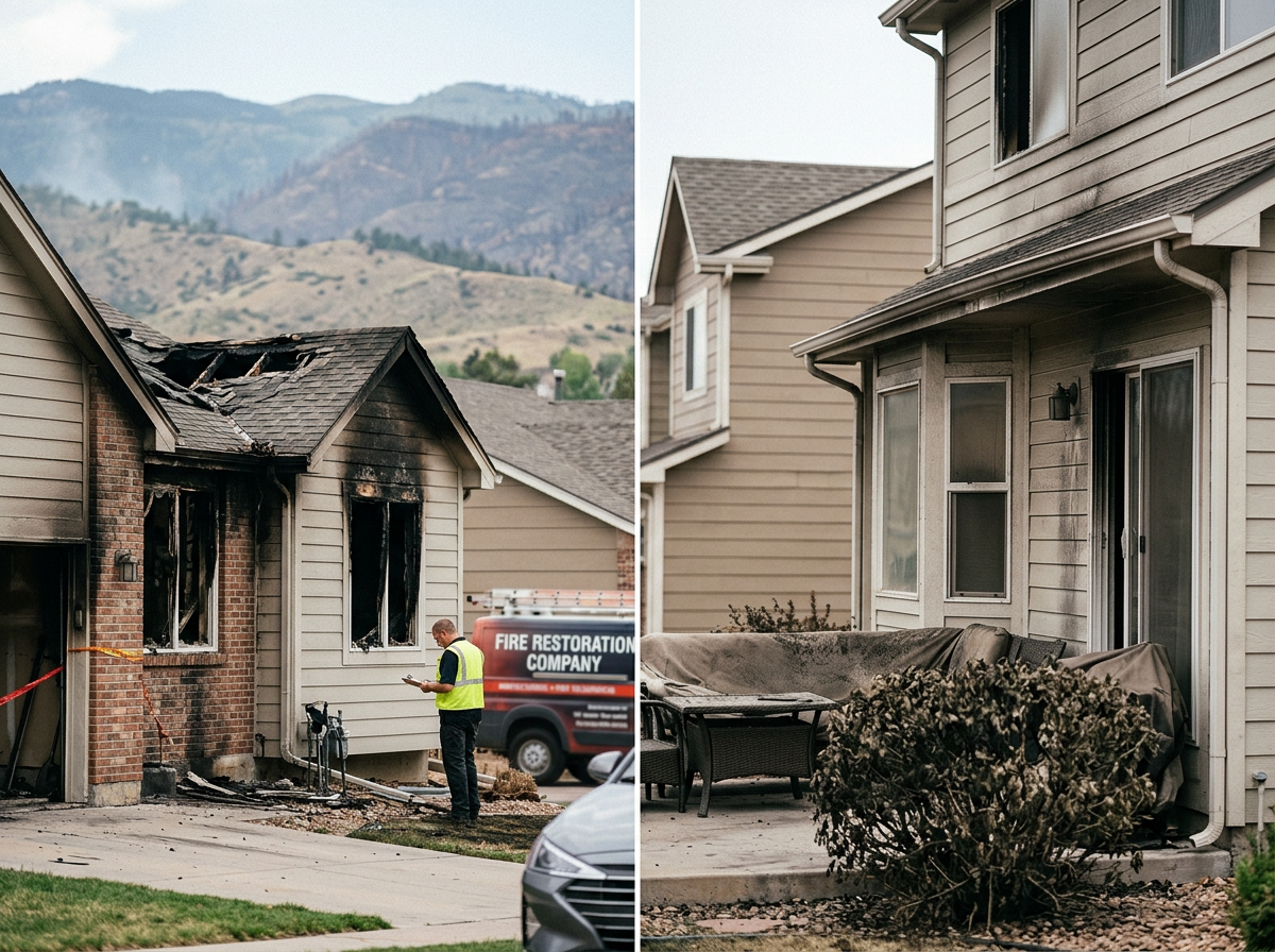 Wildfire Smoke Damage vs Structure Fire Damage in El Paso County