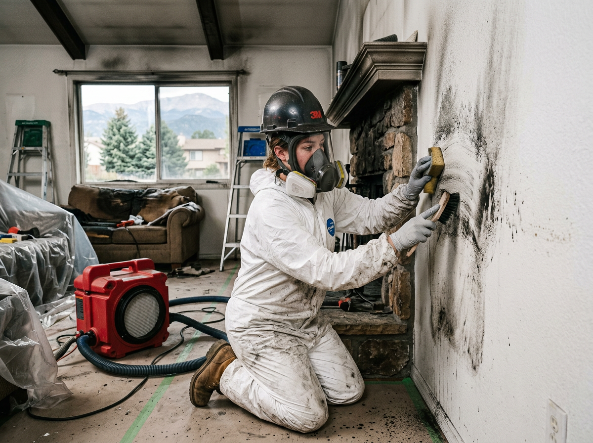 fire damage restoration in Fountain